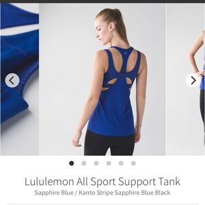 Lululemon All Sport Support Tank
